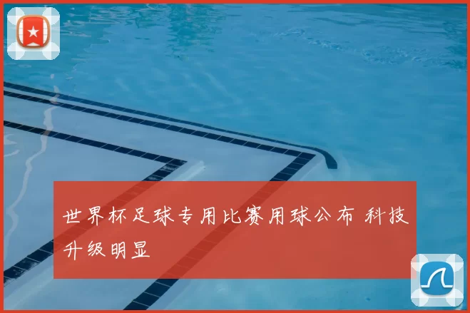 世界杯足球专用比赛用球公布 科技升级明显