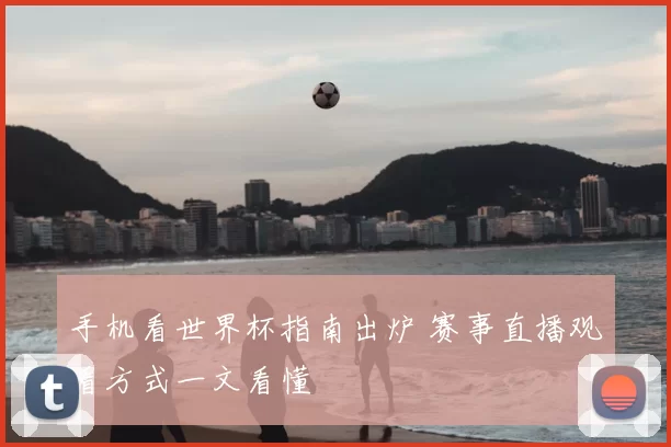 手机看世界杯指南出炉 赛事直播观看方式一文看懂
